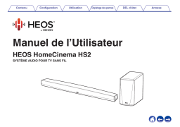 Denon HEOS HomeCinema HS2 SYSTÈME AUDIO POUR TV SANS FIL Manuel du propriétaire