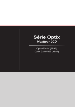 MSI Optix G241V MONITOR Manuel du propriétaire