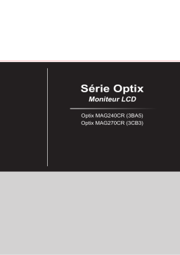 MSI Optix MAG240CR MONITOR Manuel du propriétaire
