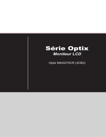 MSI Optix MAG270CR MONITOR Manuel du propriétaire | Fixfr