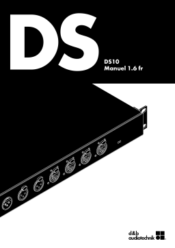 D&B DS10 Manuel utilisateur