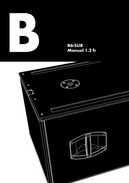 D&B B6-SUB Manuel utilisateur