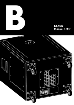 D&B B4-SUB Manuel utilisateur