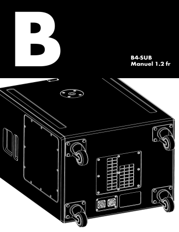 D&B B4-SUB Manuel utilisateur | Fixfr