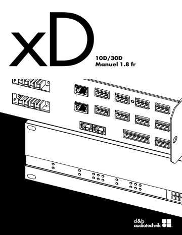 D&B 10D/30D Manuel utilisateur | Fixfr