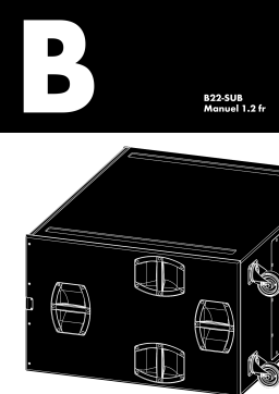 D&B B22-SUB Manuel utilisateur