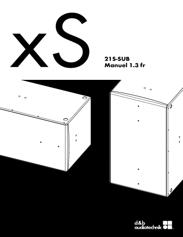 D&B 21S-SUB Manuel utilisateur | Fixfr