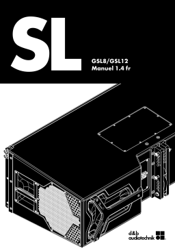 D&B GSL8/GSL12 Manuel utilisateur