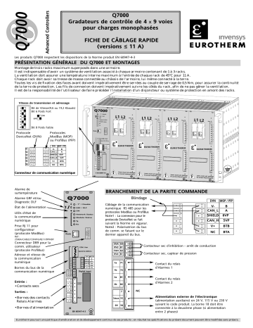 Eurotherm Q7000 Manuel du propriétaire | Fixfr