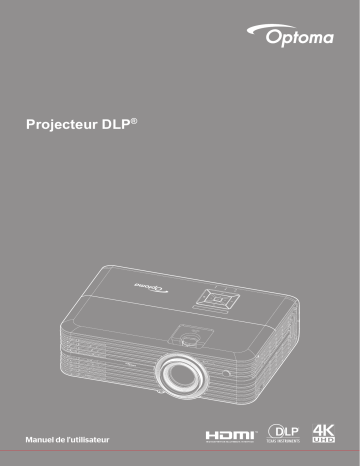 Manuel du propriétaire | Optoma UHD52ALV Voice assistant-compatible projector for lights-on viewing Manuel utilisateur | Fixfr
