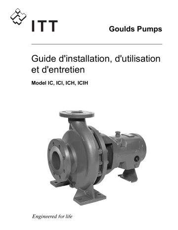 Mode d'emploi | ITT Goulds Pumps IC Manuel utilisateur | Fixfr