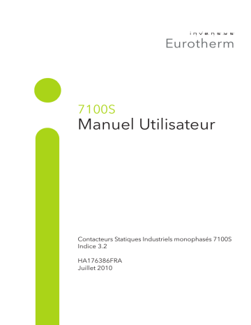 Eurotherm 7100 Manuel du propriétaire | Fixfr