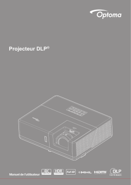 Optoma ZU606T-W High brightness professional laser projector Manuel utilisateur