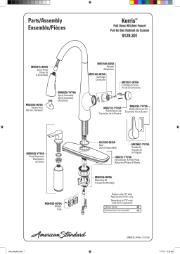 American Standard 9129301.075 Kerris Pull Down Kitchen Faucet Manuel utilisateur