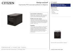 Citizen CT-S251 printer Fiche technique