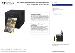 Citizen CZ-01 printer Fiche technique