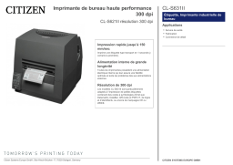 Citizen CL-S631II printer Fiche technique