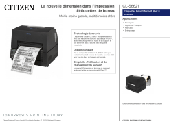 Citizen CL-S6621 printer Fiche technique