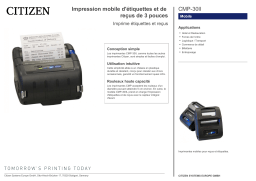 Citizen CMP-30II printer Fiche technique