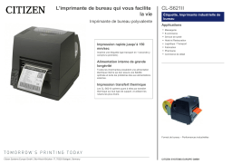 Citizen CL-S621II printer Fiche technique