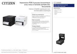 Citizen CT-S4500 printer Fiche technique