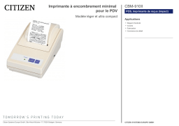 Citizen CBM-910II printer Fiche technique