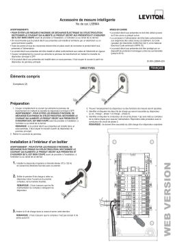 Leviton LSBMA Smart Breaker Metering Accessory Manuel utilisateur