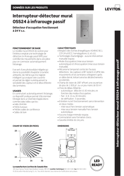 Leviton OSS24-I0W Occupancy Fiche technique