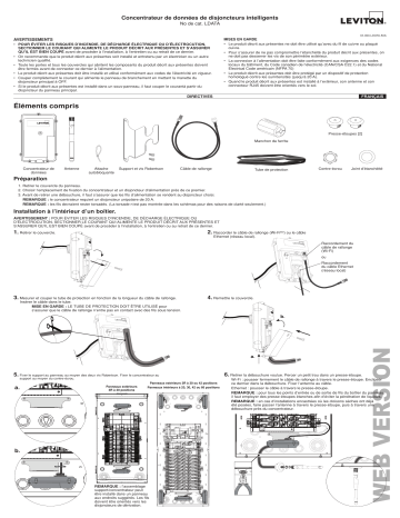 Leviton LDATA Smart Breaker Data Hub Manuel utilisateur | Fixfr