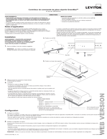 Leviton DRC00-L0 Room Controller Guide d'installation | Fixfr