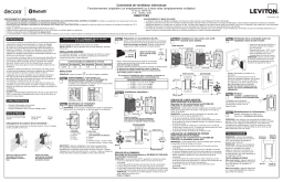 Leviton DDF01-BLZ Decora Digital 1.5A Quiet Fan Speed Control Single Pole and Single Pole and 3-Way/Multi-location control, 4 speed. White face assembled on device, Ivory and Light Almond faces included. Neutral wire required. Manuel utilisateur