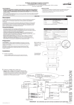 Leviton ECS00-30W Heavy Duty Emergency Power Dimmer Control Manuel utilisateur