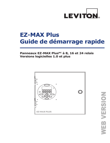 R24BD-L24 | R24BD-L16 | R08BD-208 | R24BD | R08BF-L08 | Leviton R08BD Relay Panel Guide de démarrage rapide | Fixfr