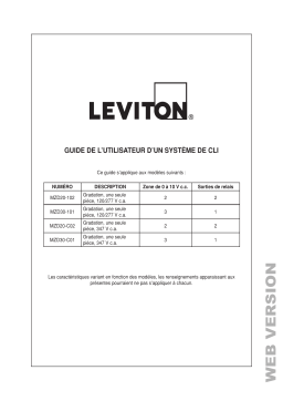 Leviton RCD20-102 Room Controller Mode d'emploi