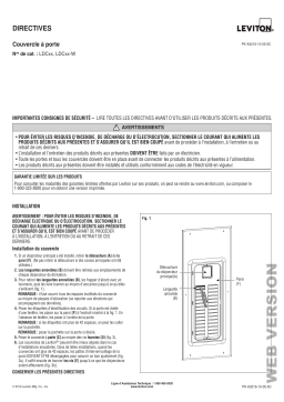 Leviton LDC66-W 66 Space Indoor Load Center Cover and Door Manuel utilisateur