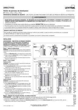 Leviton LP422-ML 42 Space Indoor Load Center Manuel utilisateur