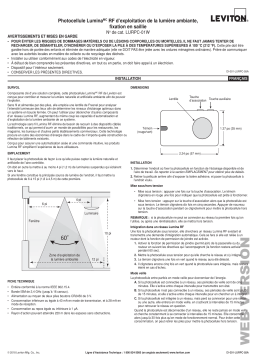 Leviton LURPC-1W Photocell Guide d'installation