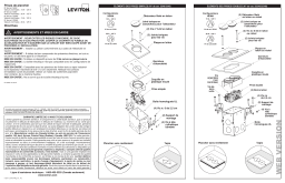 Leviton 25249-TFN 1-Gang 15 Amp Duplex Tamper-Resistant Receptacle Floor Box Assembly, Nickel Manuel utilisateur