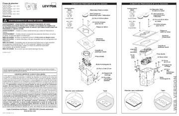 25249-FBA | Leviton 25249-TFN 1-Gang 15 Amp Duplex Tamper-Resistant Receptacle Floor Box Assembly, Nickel Manuel utilisateur | Fixfr