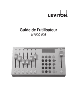 Leviton N1000-6 DMX Controller Mode d'emploi