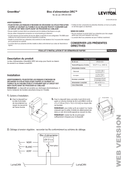 Leviton DRC00-D0 Power supply Manuel utilisateur