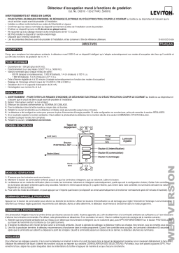 Leviton OSD10-I0W Occupancy Manuel utilisateur