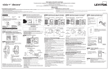 Leviton VPT24-1PZ Indoor Decora 24-Hour Programmable Timer Manuel utilisateur | Fixfr