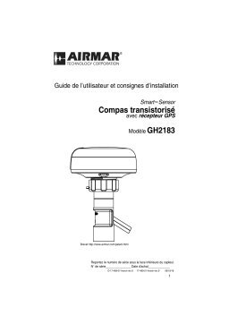 Airmar GH2183 GPS & Heading Sensor Manuel utilisateur
