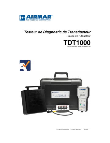 Manuel du propriétaire | Airmar TDT1000 Transducer Diagnostic Tester Manuel utilisateur | Fixfr