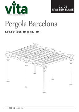 Vita 12x16 Barcelona Pergola Manuel utilisateur