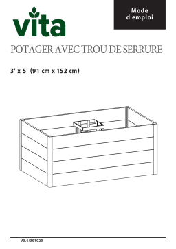 Vita URBAN 3x5 Keyhole Composting Garden Manuel utilisateur