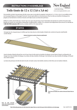 Vita Pergola Canvas Weave Manuel utilisateur