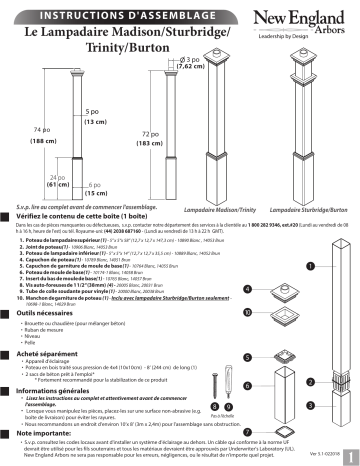 Mode d'emploi | Vita Madison Lamp Post Manuel utilisateur | Fixfr