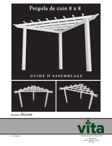 Mode d'emploi | Vita 8x8 Alcove Corner Pergola Manuel utilisateur | Fixfr